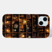 Magic Bookshelf Steampunk Case-Mate iPhone Hülle (Rückseite (Horizontal))