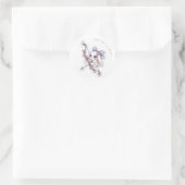 Magic Bow Bunny - Dreamy Fantasy Adventure Kawaii Runder Aufkleber (Tasche)