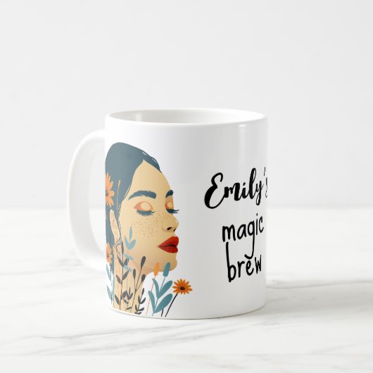 Magic Brew Floral Tasse (Vorderseite Links)