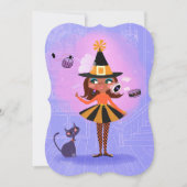Magic Brown Hair Hexe Lavender & Pink DIY Blank Einladung (Vorderseite)