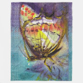 MAGIC BUTTERFLEGE IN BLAU FLEECEDECKE (Vorderseite)