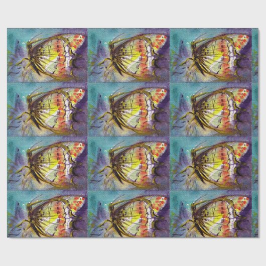 MAGIC BUTTERFLEGE IN BLAU GESCHENKPAPIER (Flach)