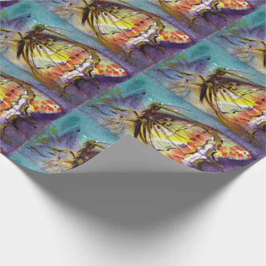 MAGIC BUTTERFLEGE IN BLAU GESCHENKPAPIER (Ecke)