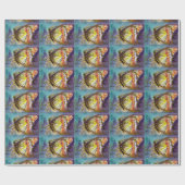 MAGIC BUTTERFLEGE IN BLAU GESCHENKPAPIER (Flach)