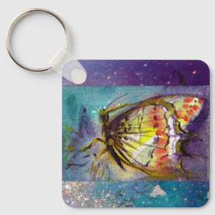 MAGIC BUTTERFLITTE IN BLAUEN GLITZERN SCHLÜSSELANHÄNGER