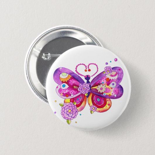 Magic Butterfly Button (Vorne & Hinten)