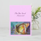 MAGIC BUTTERFLY EINLADUNG (Stehend Vorderseite)