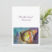 MAGIC BUTTERFLY EINLADUNG (Stehend Vorderseite)