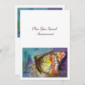 MAGIC BUTTERFLY EINLADUNG (Vorne/Hinten)