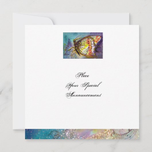 MAGIC BUTTERFLY EINLADUNG (Rückseite)