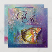 MAGIC BUTTERFLY EINLADUNG (Vorne/Hinten)