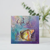 MAGIC BUTTERFLY EINLADUNG (Stehend Vorderseite)