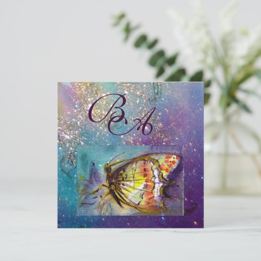 MAGIC BUTTERFLY EINLADUNG (Stehend Vorderseite)