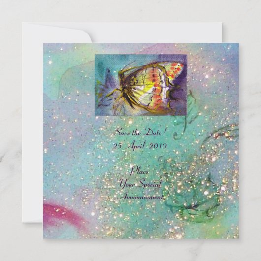 MAGIC BUTTERFLY EINLADUNG (Rückseite)