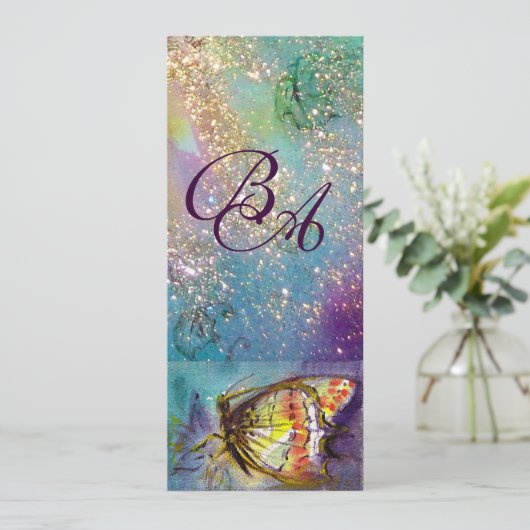 MAGIC BUTTERFLY EINLADUNG (Stehend Vorderseite)