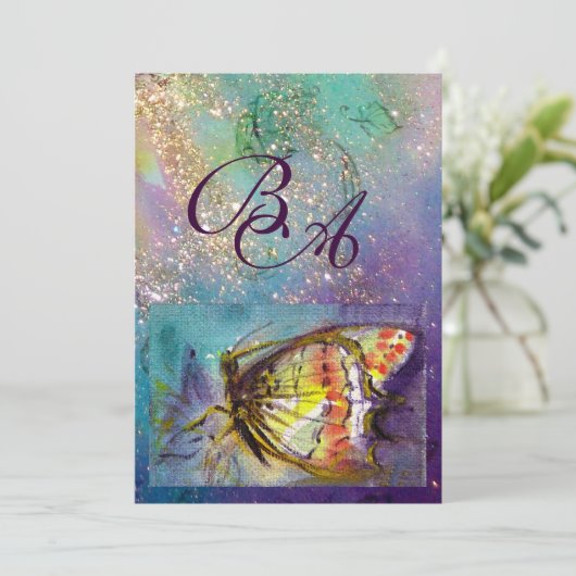 MAGIC BUTTERFLY EINLADUNG (Stehend Vorderseite)