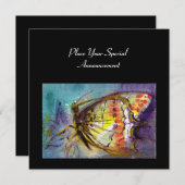 MAGIC BUTTERFLY EINLADUNG (Vorne/Hinten)