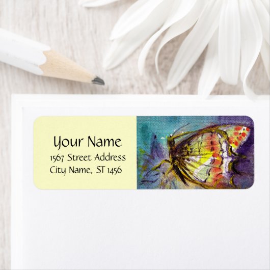 MAGIC BUTTERFLY IN BLUE Ivory (Insitu)