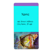 MAGIC BUTTERFLY Lila Aqua Blue Türkis (Vorne)