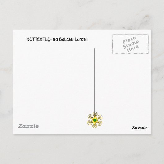 MAGIC BUTTERFLY POSTKARTE (Rückseite)