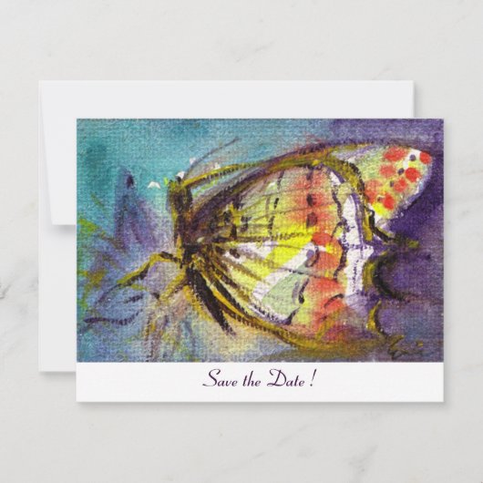 MAGIC BUTTERFLY, weiß Einladung (Vorderseite)