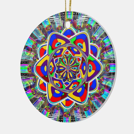 Magic Button-Kette oder Keramik Ornament (Links)