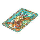 MAGIC CANDY CORN DRAGON, HALLOWEEN FANTASY BEAST MAGNET (Linke Seite)