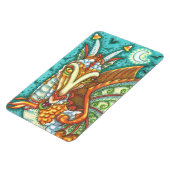 MAGIC CANDY CORN DRAGON, HALLOWEEN FANTASY BEAST MAGNET (Linke Seite)