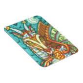 MAGIC CANDY CORN DRAGON, HALLOWEEN FANTASY BEAST MAGNET (Rechte Seite)