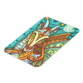 MAGIC CANDY CORN DRAGON, HALLOWEEN FANTASY BEAST MAGNET (Linke Seite)