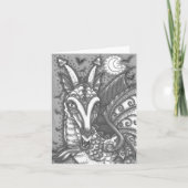 MAGIC CANDY CORN DRAGON, HALLOWEEN FANTASY Blank Karte (Vorderseite)