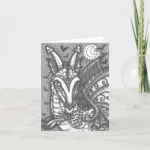 MAGIC CANDY CORN DRAGON, HALLOWEEN FANTASY Blank Karte