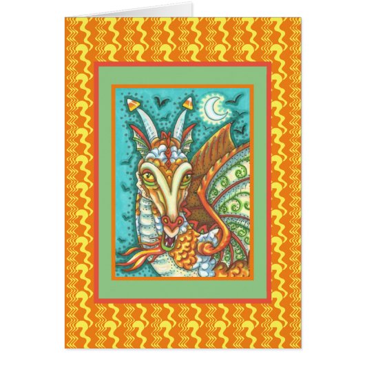 MAGIC CANDY CORN DRAGON, HALLOWEEN FANTASY CARD (Vorne)