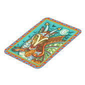 MAGIC CANDY CORN DRAGON, HALLOWEEN FANTASY MAGNET (Linke Seite)