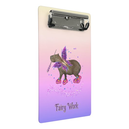 Magic capyfairy mini klemmbrett (Schrägansicht)