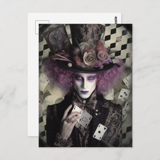 Magic Card Tricks Magic Collage Postkarte (Vorne/Hinten)