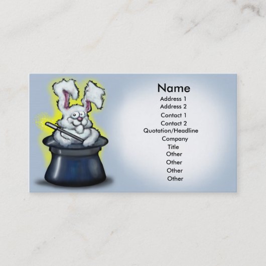 Magic Card Visitenkarte (Vorderseite)