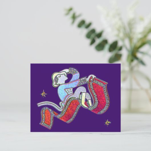 Magic Carpet Ride Postkarte (Stehend Vorderseite)