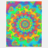 Magic Carpet Vortex Fraktal Fleecedecke (Vorderseite)