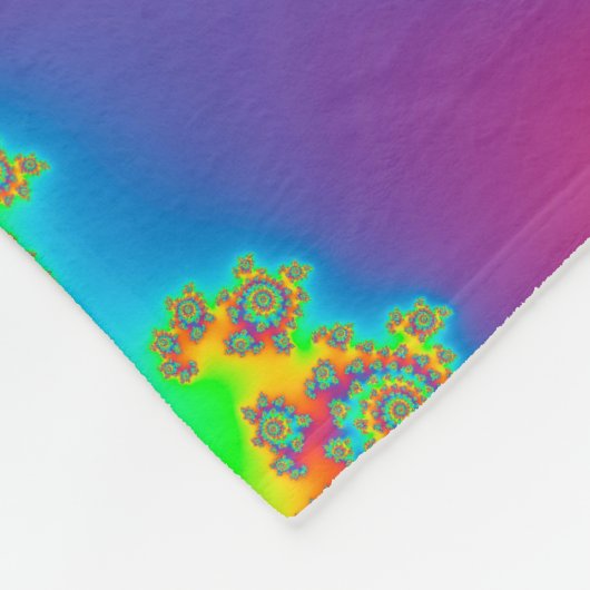 Magic Carpet Vortex Fraktal Fleecedecke (Ecke)