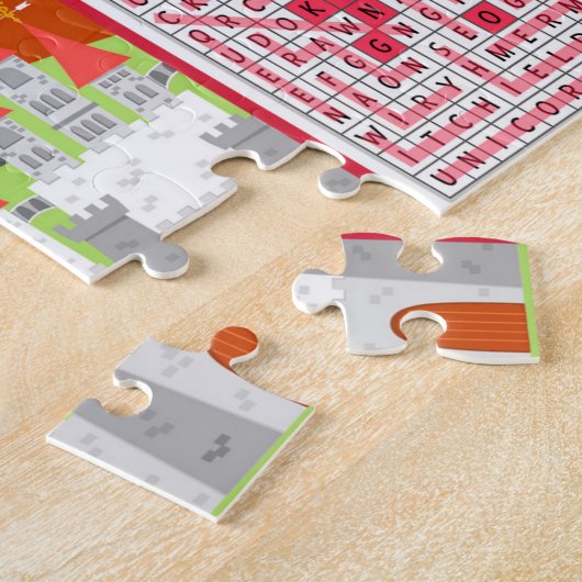 Magic Castle Word Suche Kinderspiel Puzzle (Seite)