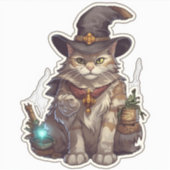 Magic Cat Aufkleber (Vorderseite)