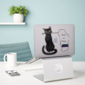 Magic Cat Books Sticker (Laptop auf Schreibtisch)