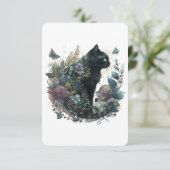 Magic Cat Information Card Einladung (Stehend Vorderseite)