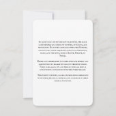 Magic Cat Information Card Einladung (Rückseite)