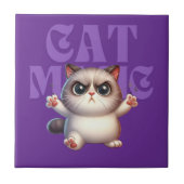 Magic Cat Keramik Tile Fliese (Vorderseite)