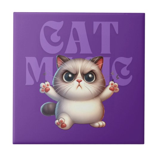 Magic Cat Keramik Tile Fliese (Vorderseite)
