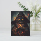Magic Cat Postcard Postkarte (Stehend Vorderseite)