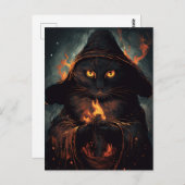 Magic Cat Postcard Postkarte (Vorne/Hinten)