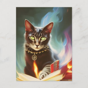 Magic Cat Postcard Postkarte